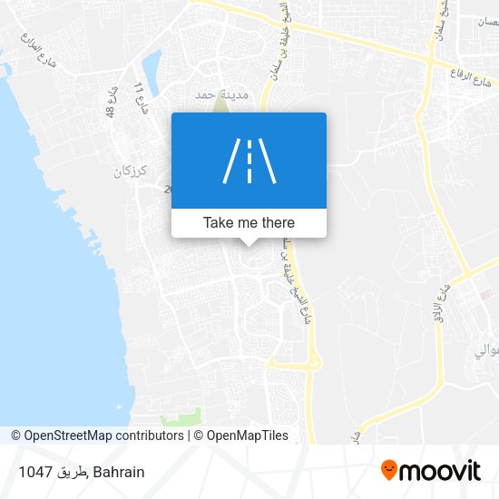 طريق 1047 map