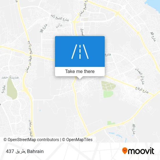 طريق 437 map
