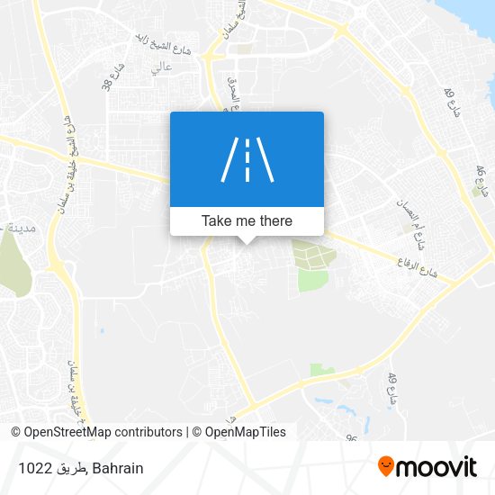 طريق 1022 map