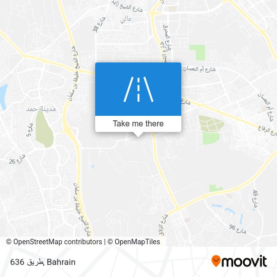 طريق 636 map