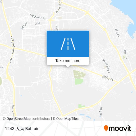 طريق 1243 map
