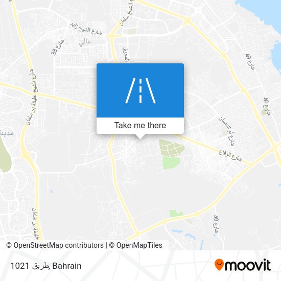 طريق 1021 map