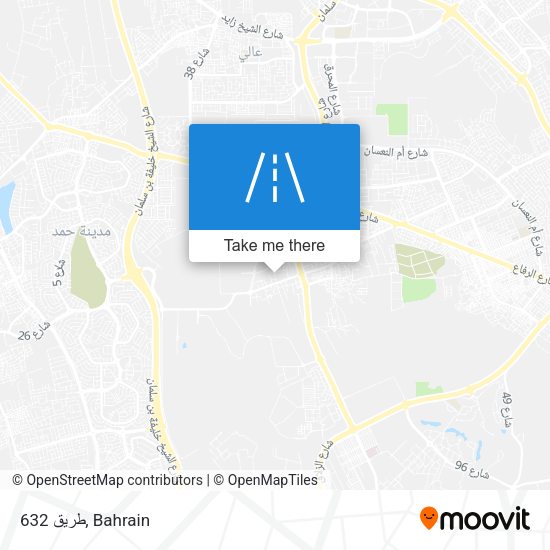 طريق 632 map