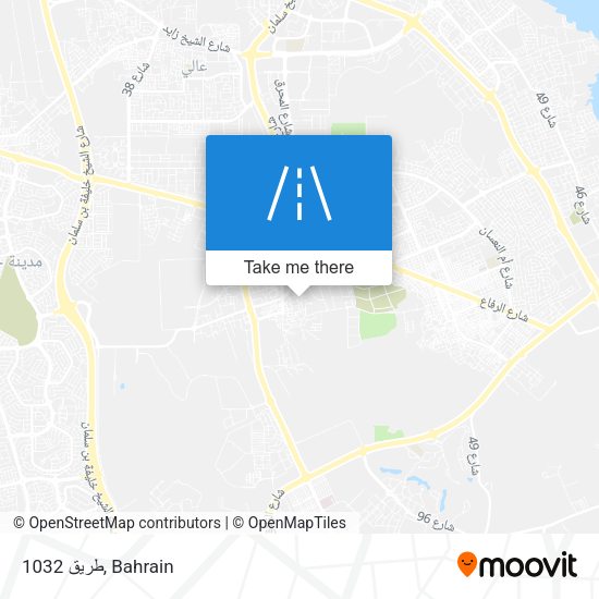 طريق 1032 map