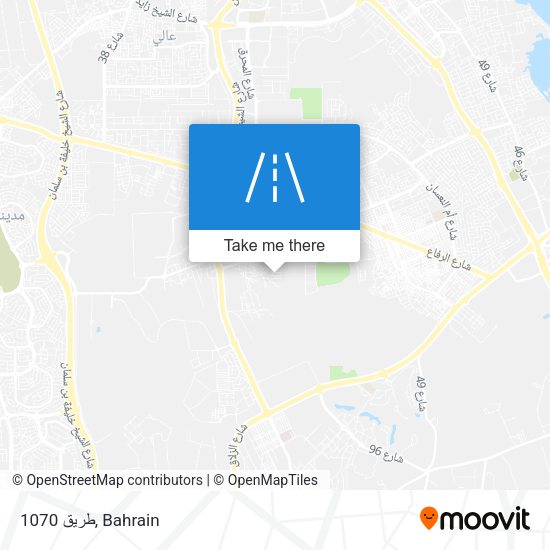 طريق 1070 map