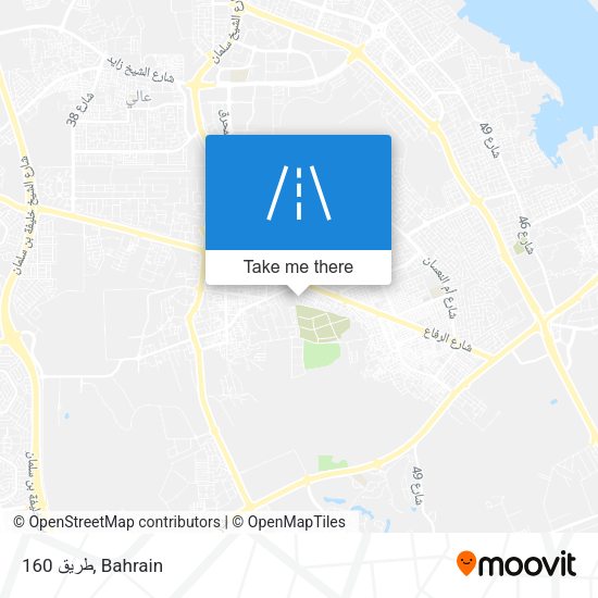 طريق 160 map
