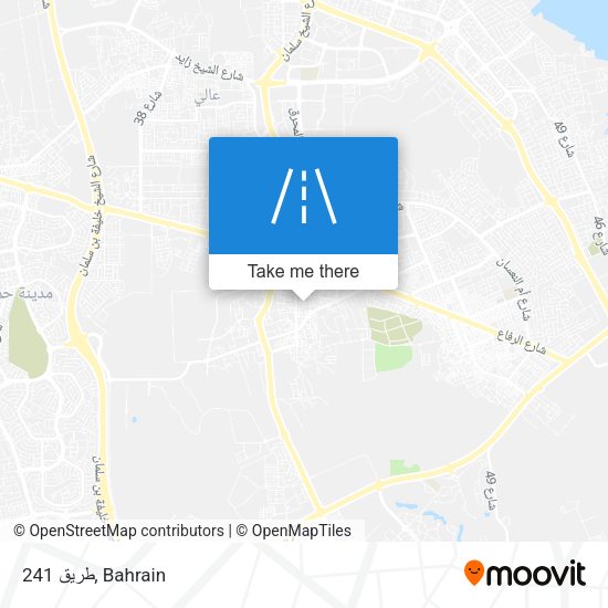 طريق 241 map