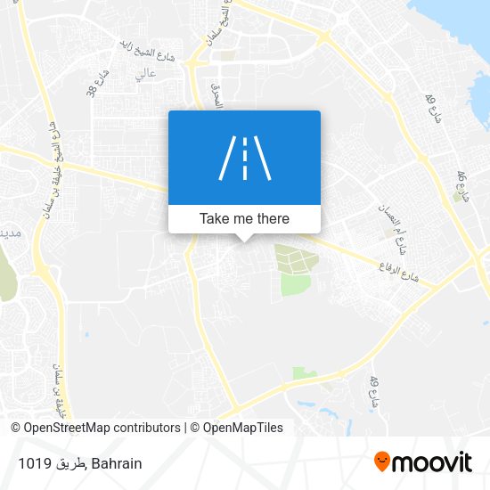 طريق 1019 map