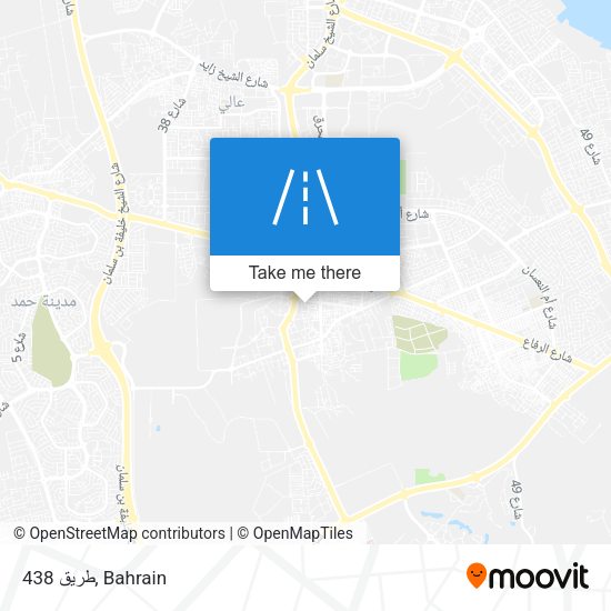 طريق 438 map