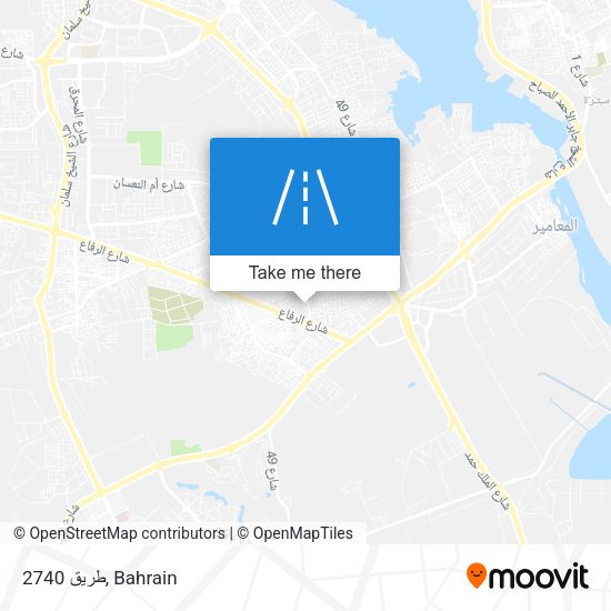 طريق 2740 map