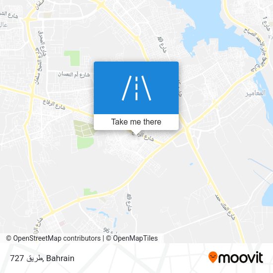 طريق 727 map