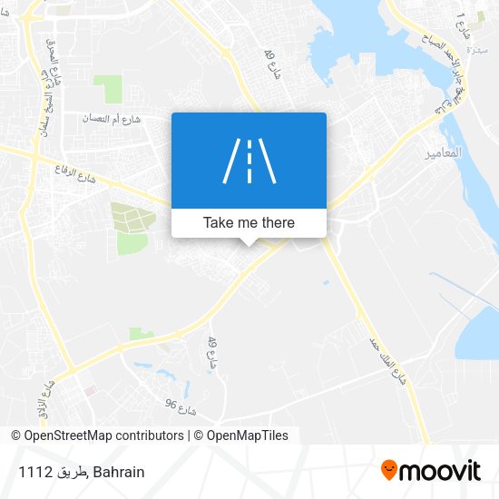 طريق 1112 map