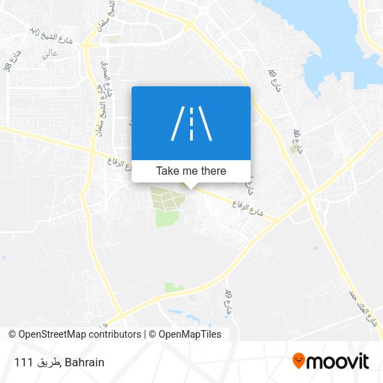 طريق 111 map