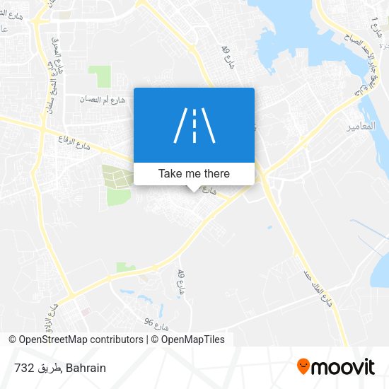 طريق 732 map