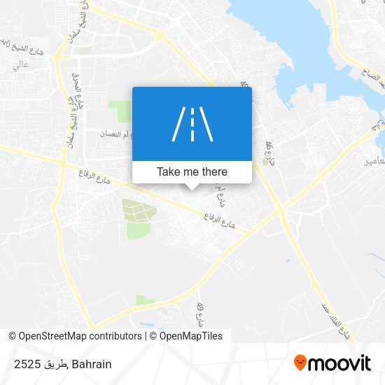طريق 2525 map