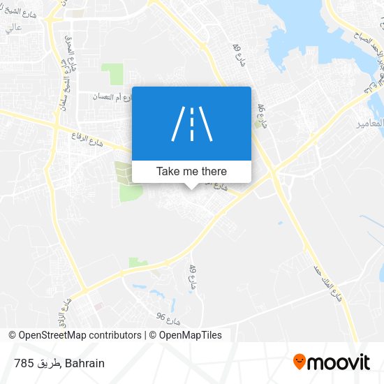 طريق 785 map