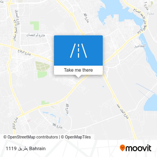 طريق 1119 map