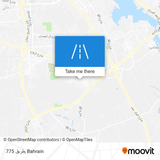 طريق 775 map
