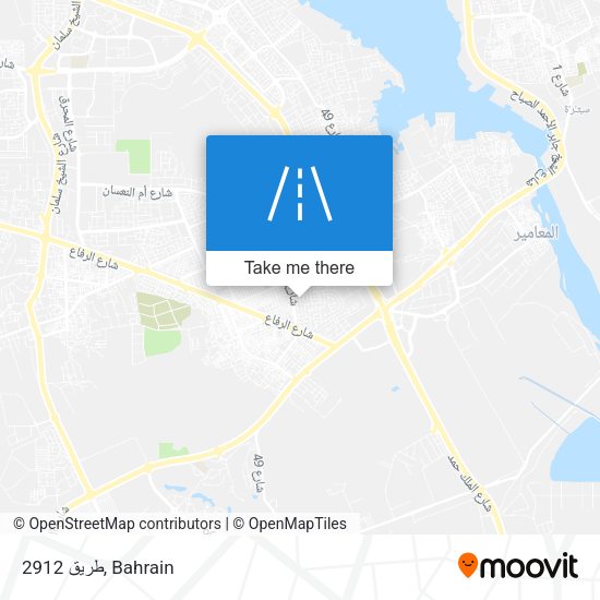 طريق 2912 map