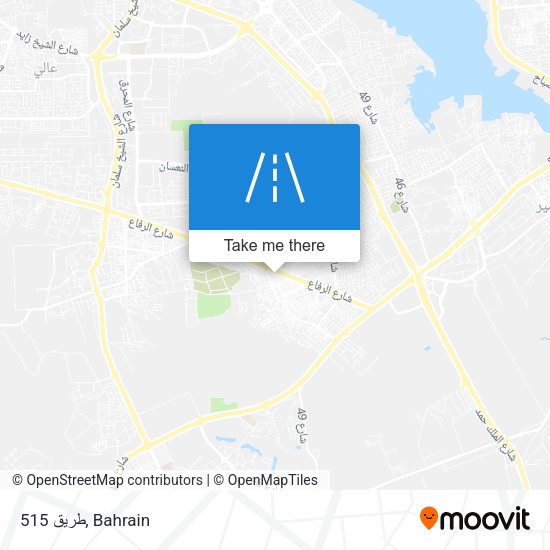 طريق 515 map