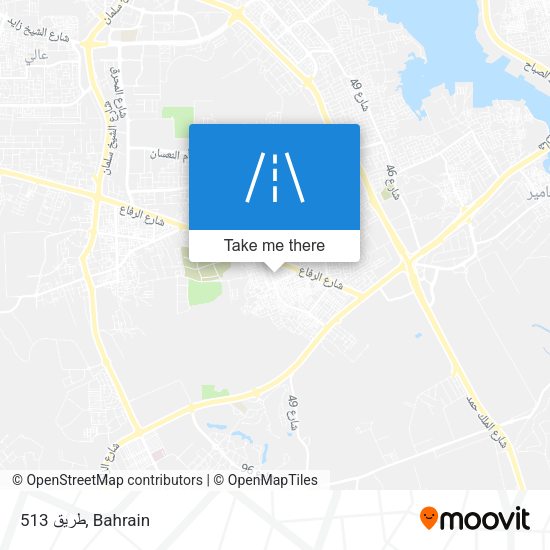 طريق 513 map