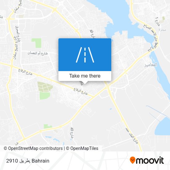 طريق 2910 map