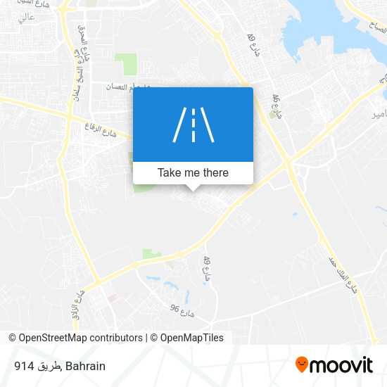 طريق 914 map