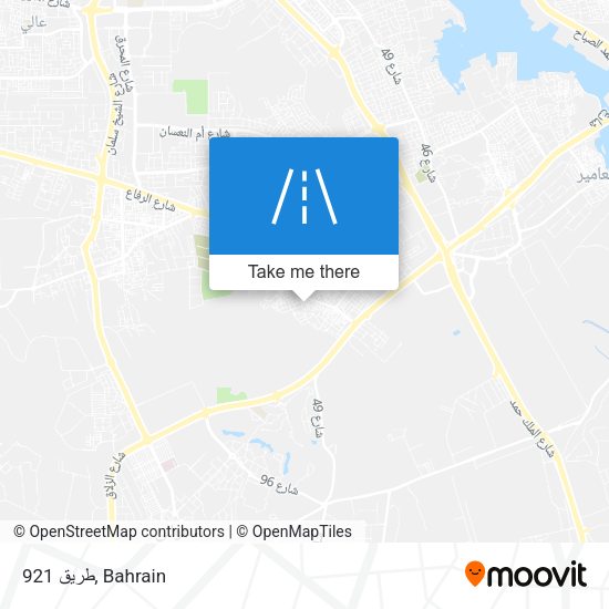 طريق 921 map