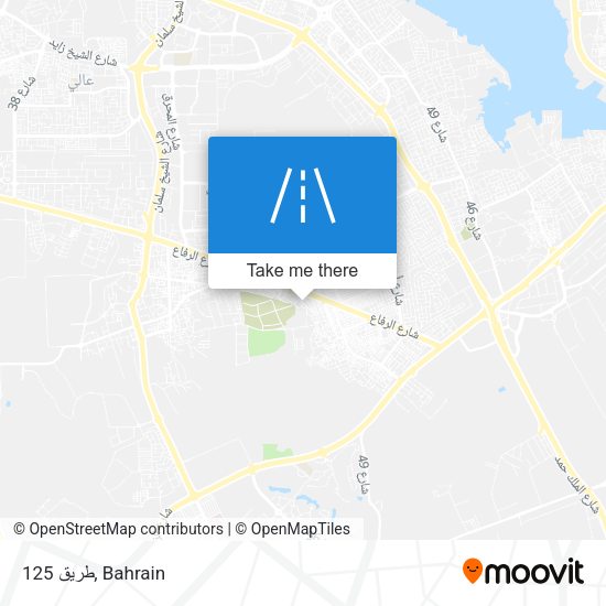 طريق 125 map