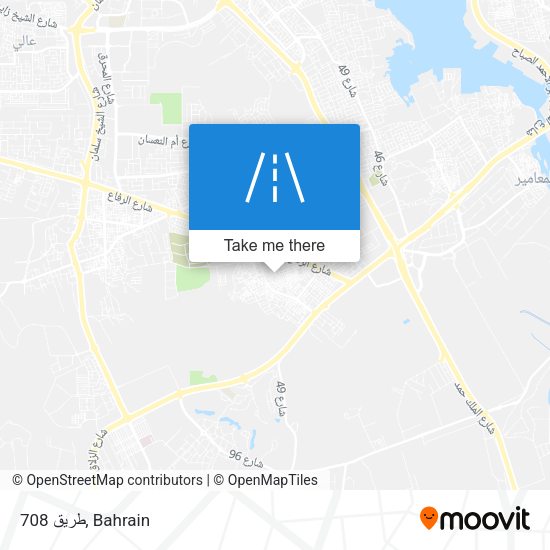 طريق 708 map