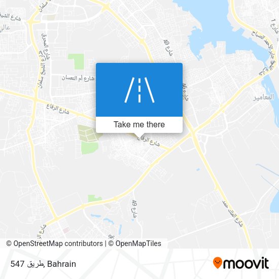 طريق 547 map