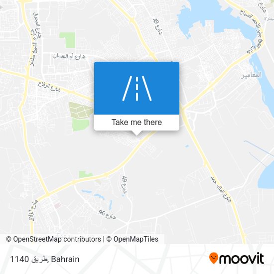 طريق 1140 map