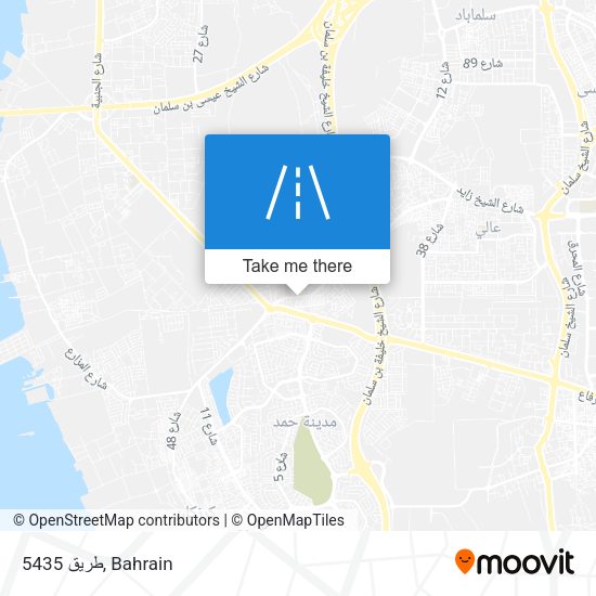 طريق 5435 map