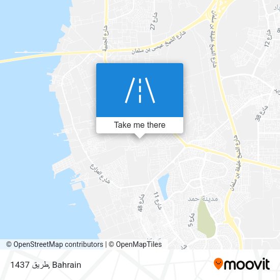 طريق 1437 map