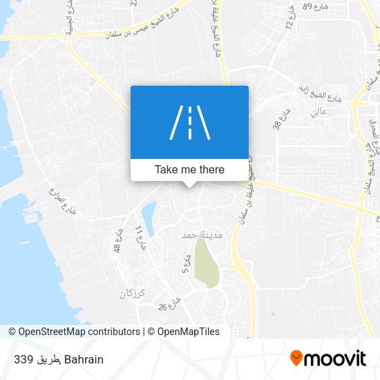 طريق 339 map