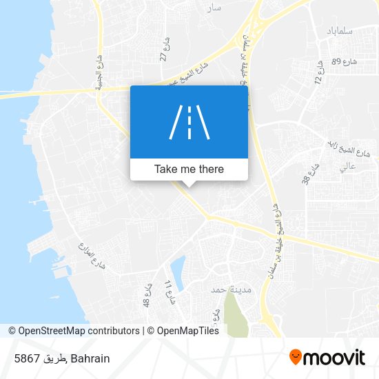 طريق 5867 map