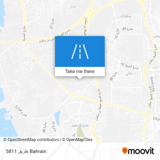 طريق 5811 map
