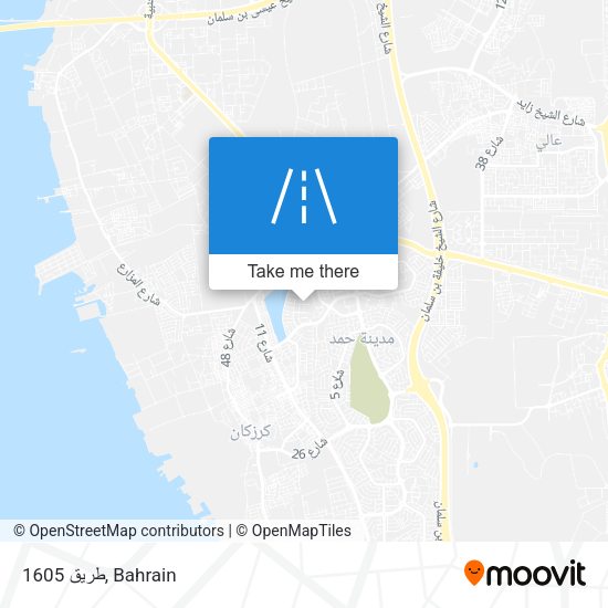 طريق 1605 map