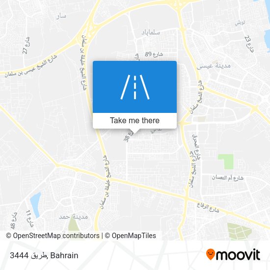 طريق 3444 map