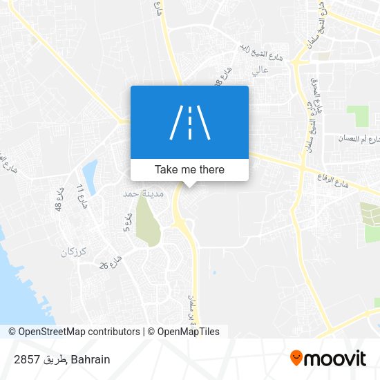 طريق 2857 map