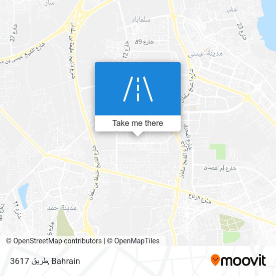 طريق 3617 map