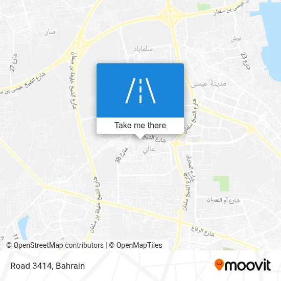 طريق 3414 map