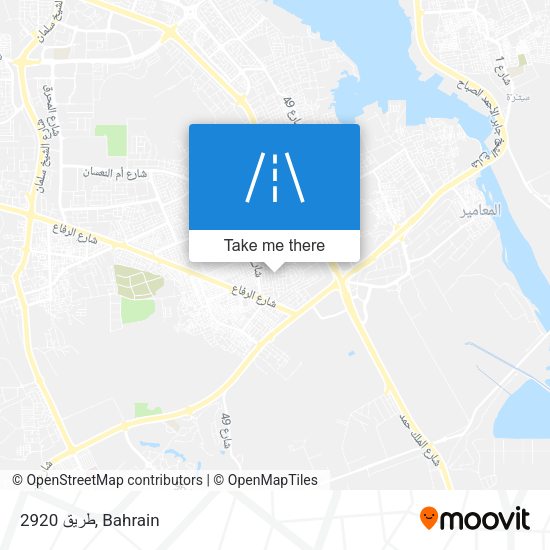 طريق 2920 map