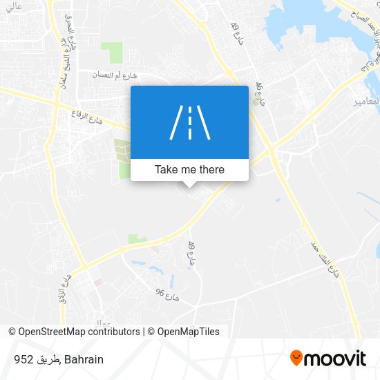 طريق 952 map