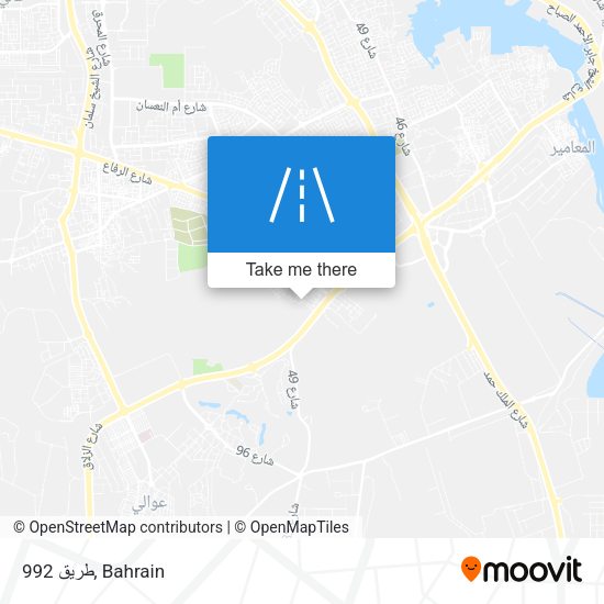 طريق 992 map
