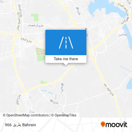 طريق 966 map