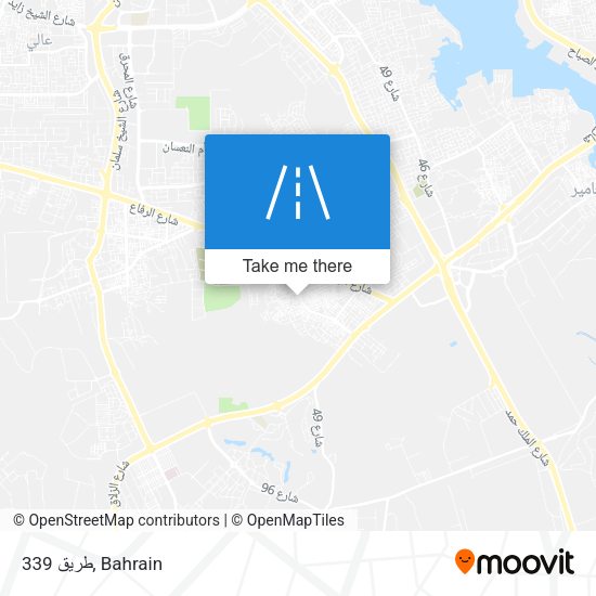 طريق 339 map