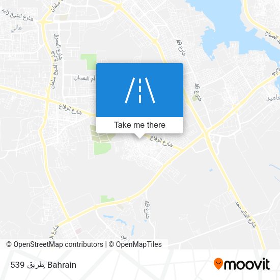 طريق 539 map