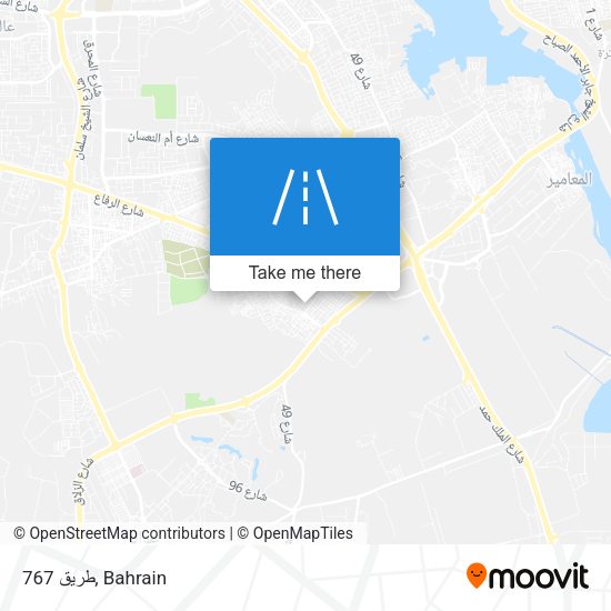 طريق 767 map