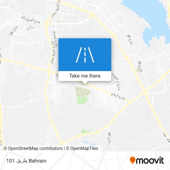 طريق 101 map
